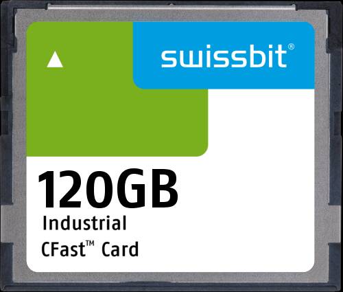 Industrial CFast Card, F-60, 120 GB, MLC Flash, -40°C to +85°C