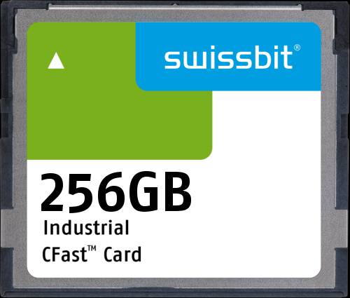 Industrial CFast Card, F-50, 256 GB, MLC Flash, 0°C to +70°C