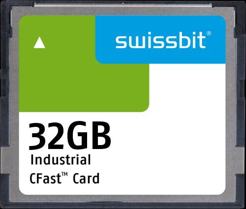 Industrial CFast Card, F-75, 32 GB, 3D TLC Flash, -40°C to +85°C