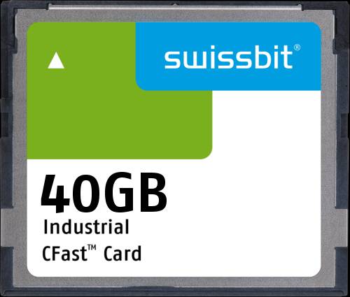 Industrial CFast Card, F-86, 40 GB, 3D pSLC Flash, -40°C to +85°C