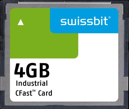 Industrial CFast Card, F-800, 4 GB, SLC Flash, -40°C to +85°C