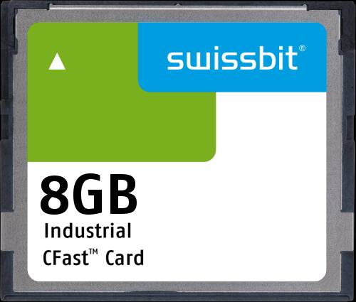 Industrial CFast Card, F-50, 8 GB, MLC Flash, -40°C to +85°C