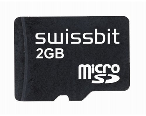 Industrial microSD Card, S-600u, 2 GB, SLC Flash, -40°C to +85°C