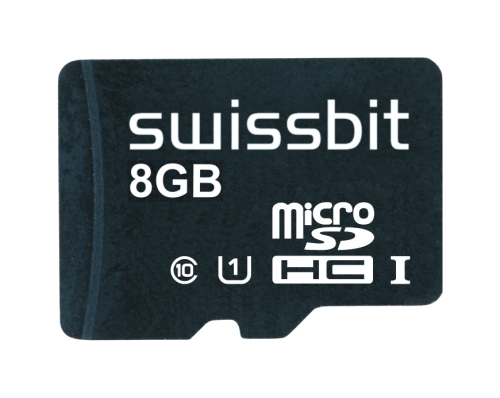 Industrial microSD Card, S-56u, 8 GB, 3D pSLC Flash, -25°C to +85°C