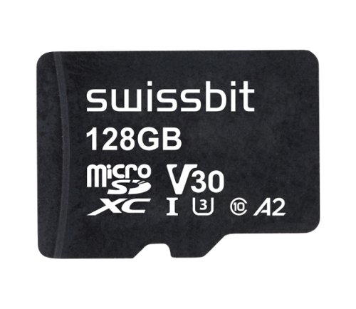 Industrial microSD Card, S-56u, 128 GB, 3D pSLC Flash, -40°C to +85°C