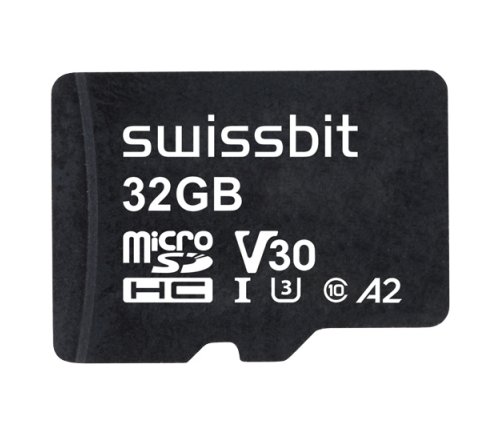 Industrial microSD Card, S-56u, 32 GB, 3D pSLC Flash, -25°C to +85°C