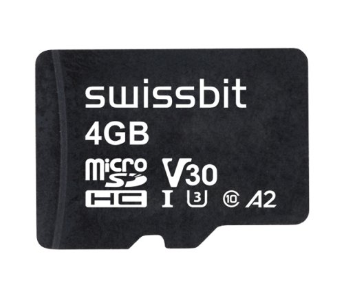Industrial microSD Card, S-56u, 4 GB, 3D pSLC Flash, -40°C to +85°C