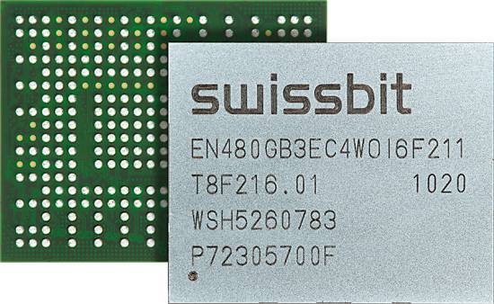 Industrial BGA PCIe SSD, EN-26, 40 GB, 3D pSLC Flash, -40°C to +85°C
