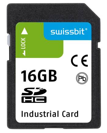 Industrial SD Card, S-600, 16 GB, SLC Flash, -40°C to +85°C