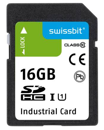 Industrial SD Card, S-56, 16 GB, 3D pSLC Flash, -25°C to +85°C