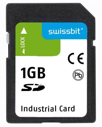 Industrial SD Card, S-600, 1 GB, SLC Flash, -40°C to +85°C