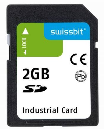 Industrial SD Card, S-600, 2 GB, SLC Flash, -25°C to +85°C