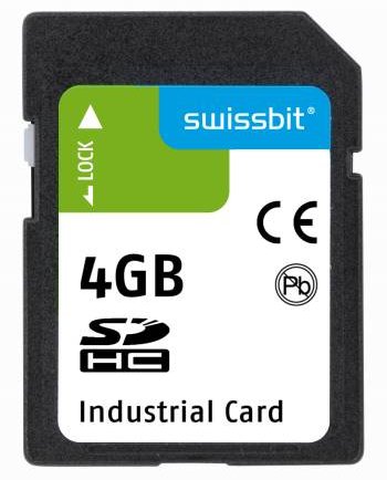 Industrial SD Card, S-600, 4 GB, SLC Flash, -40°C to +85°C