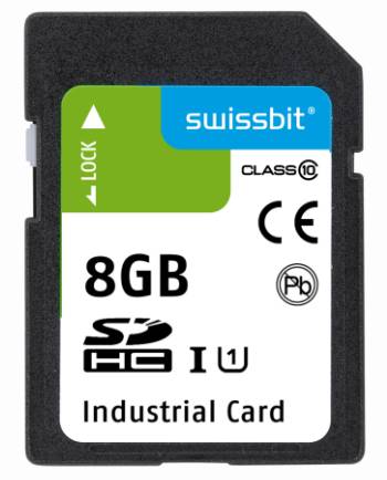 Industrial SD Card, S-56, 8 GB, 3D pSLC Flash, -25°C to +85°C