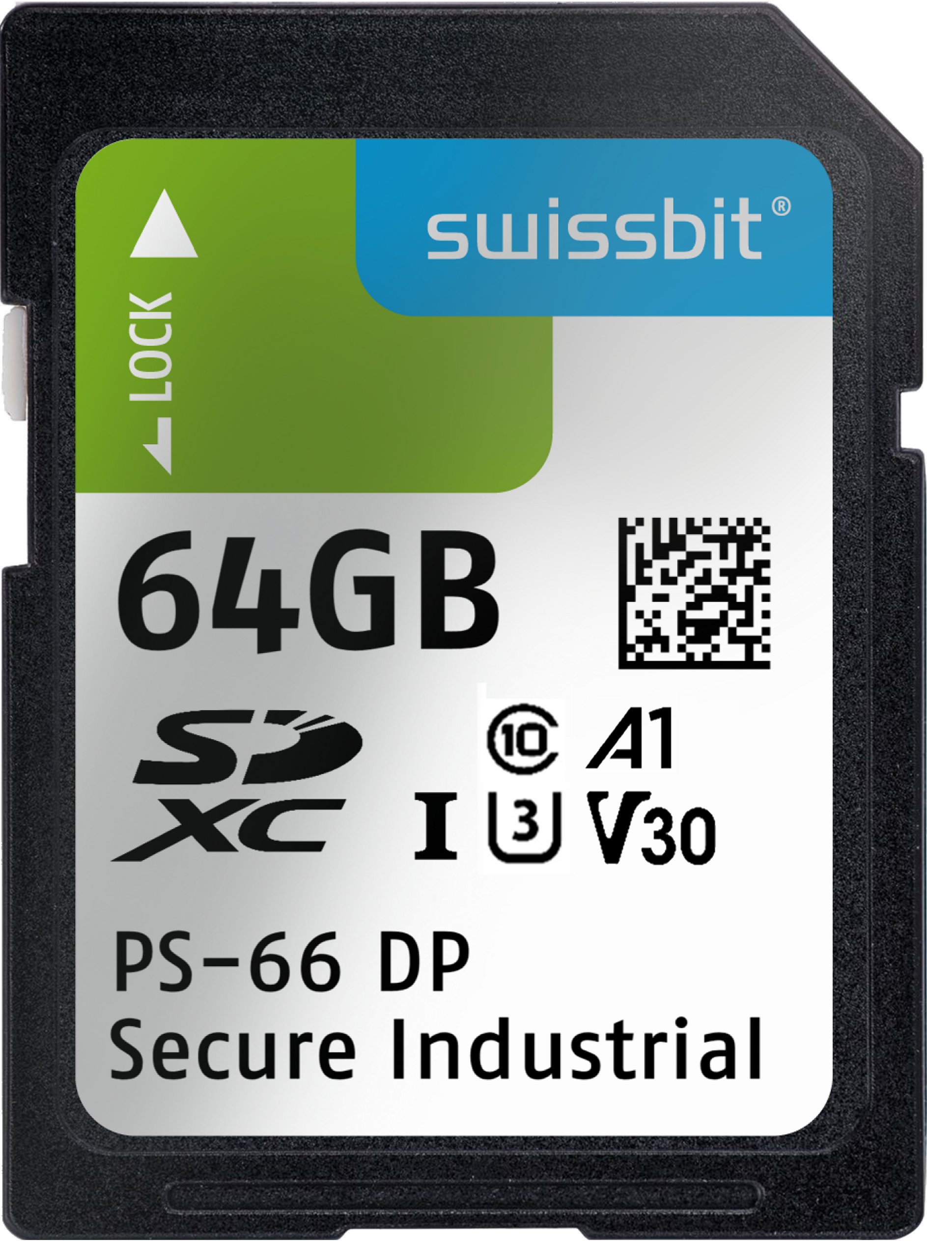 Secure SD Card, PS-66 DP (high endurance), 16 GB, 3D pSLC Flash, -40°C to +85°C