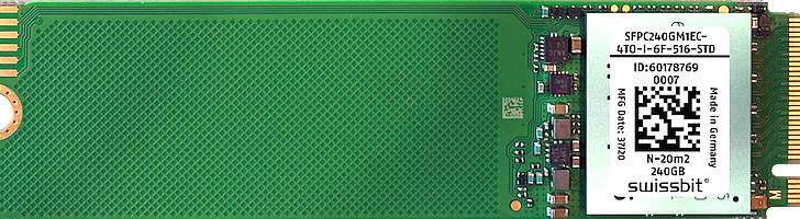 Industrial M.2 PCIe SSD, N-26m2 (2280), 5 GB, 3D pSLC Flash, -40°C to +85°C