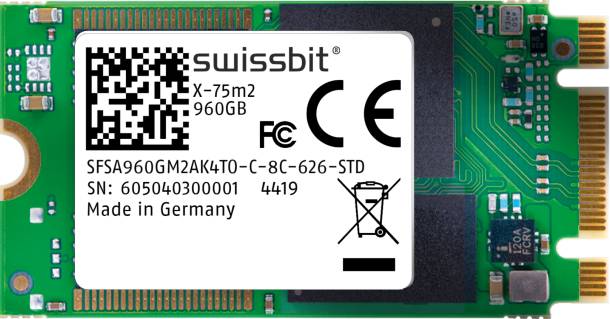 Industrial M.2 SATA SSD, X-78m2 (2242), 20 GB, 3D PSLC Flash, -40°C to +85°C