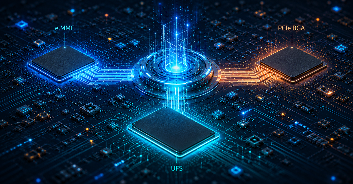 e.MMC, UFS or PCIe BGA? Choosing the Right Soldered Storage for Industrial Systems