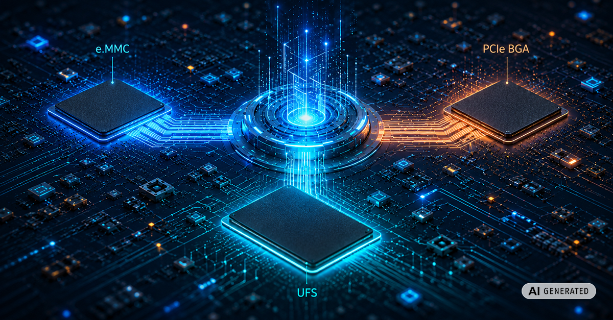e.MMC, UFS or PCIe BGA? Choosing the Right Soldered Storage for Industrial Systems