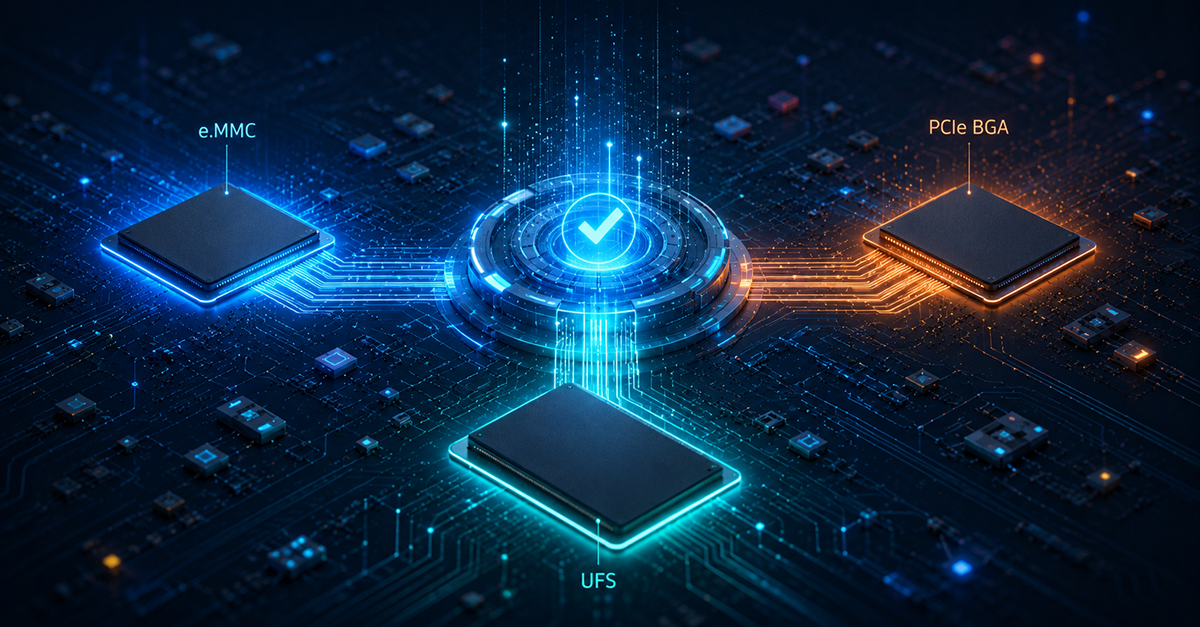 e.MMC vs. UFS vs. PCIe BGA for Industrial Storage Systems e.MMC, UFS or PCIe BGA? Choosing the Right Soldered Storage for Industrial Systems