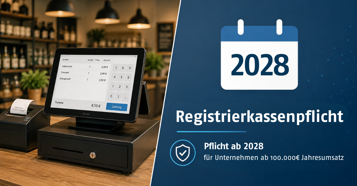 Registrierkassenpflicht und sichere Fiskalisierung | keine Caption Registrierkassenpflicht 2028: Warum die TSE-Strategie jetzt zählt