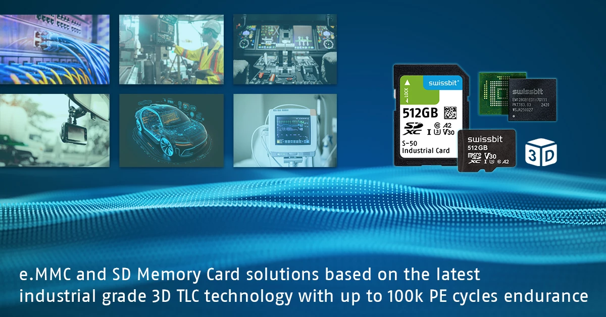 Introducing: Latest 100+ layer industrial grade 3D TLC e.MMC and SD Memory Card Solutions