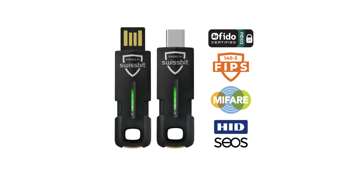 Title-Text Swissbit iShield Key 2 MIFARE Security Key für Zutrittskontrolle Swissbit iShield Key 2 MIFARE für digitale und physische Zugangskontrolle