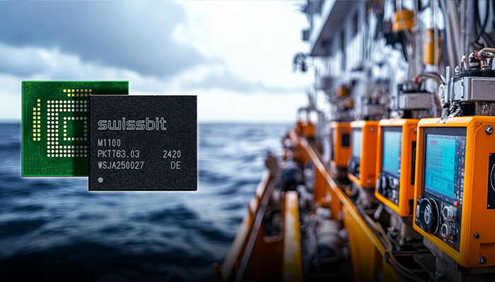 Swissbit M1100: The ideal e.MMC for boot drives, data logging, and IoT